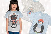 MERRY & BRIGHT - Christmas Set, a Seasonal Illustration by PicByKate (Thumbnail 6 of 11)