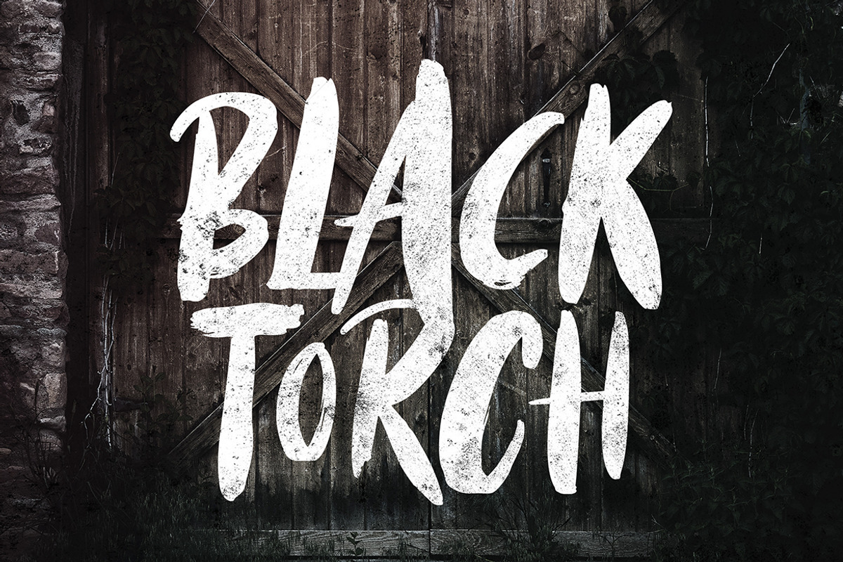 Black Torch - Dry Brush Font preview 4