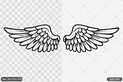 Angel Wings SVG PNG Design Bundle, an Illustration by Actual Pixel (Thumbnail 6 of 12)
