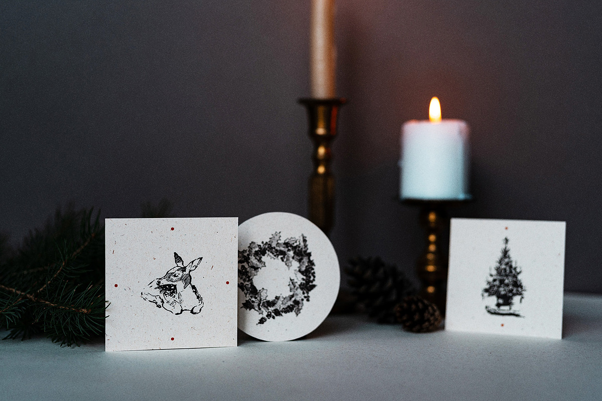 Vintage Christmas Bundle, an Animal Illustration by TheMountBirdStudio (Photo 18 of 23)