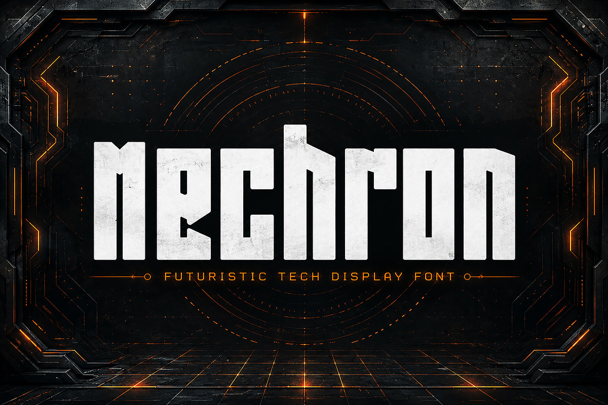 Mechron, a Slab Serif Font by Wow Magic (Photo 1 of 5)