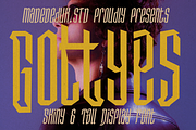 Gottyes Display Font, a Sans Serif Font by madeDeduk (Thumbnail 1 of 8)