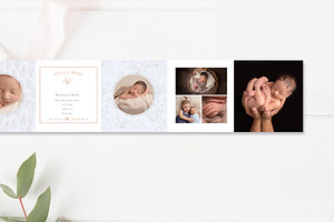 3x3 Newborn Mini Photo Album PSD