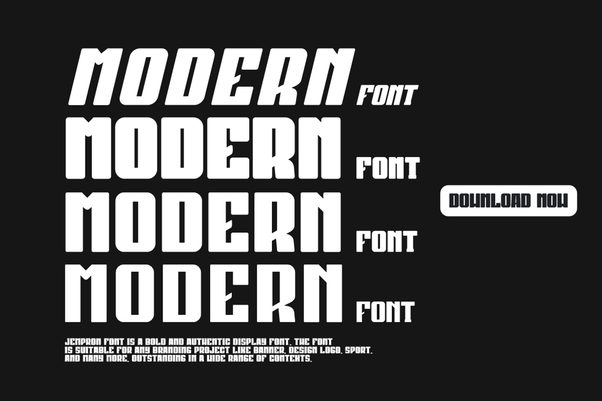 Jempron Font Bundle, a Sans Serif Font by QR Design Studio (Photo 2 of 12)