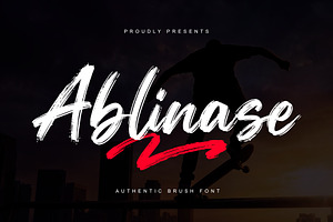 Ablinase – Authentic Brush Font