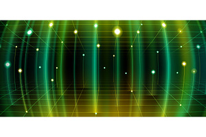 High tech banner with green, a Technology Illustration by art PVP - market