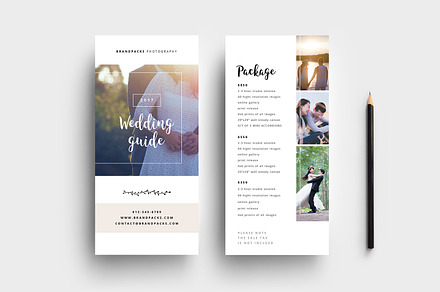 Wedding Photographer DL Card, a Card Template by BrandPacks