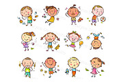 Kids emotions clipart feeling poster, an Education Illustration by Bubert Art (Thumbnail 3 of 8)