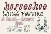 Horseshoe Thick Western Script, a Handwritten Font by Eryn Rose Design (Thumbnail 2 of 11)