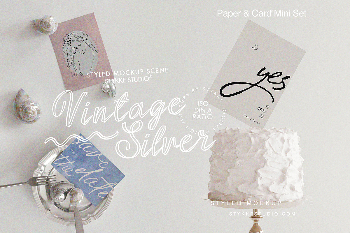 MOCKUP MINI SET | Vintage Seashell, a Merchandise Mockup by Stykke Studio (Photo 1 of 8)