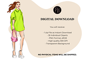Fashion Girls 55 clipart png, an Illustration by Parinaz Wadia Design (Thumbnail 10 of 11)