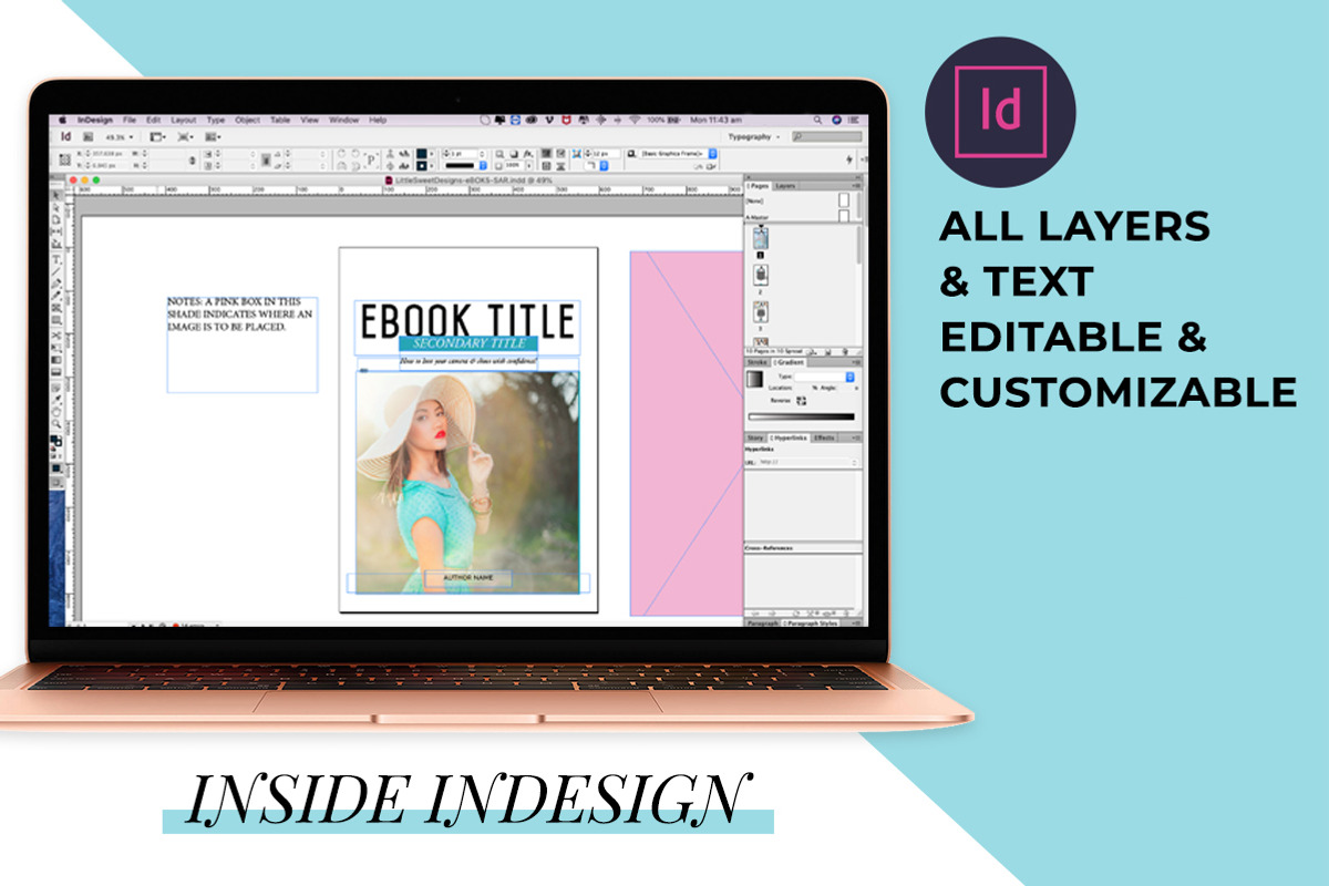 eBook Template - Canva, INDD & PSD, a Magazine Template by Little Sweet Designs (Photo 8 of 10)