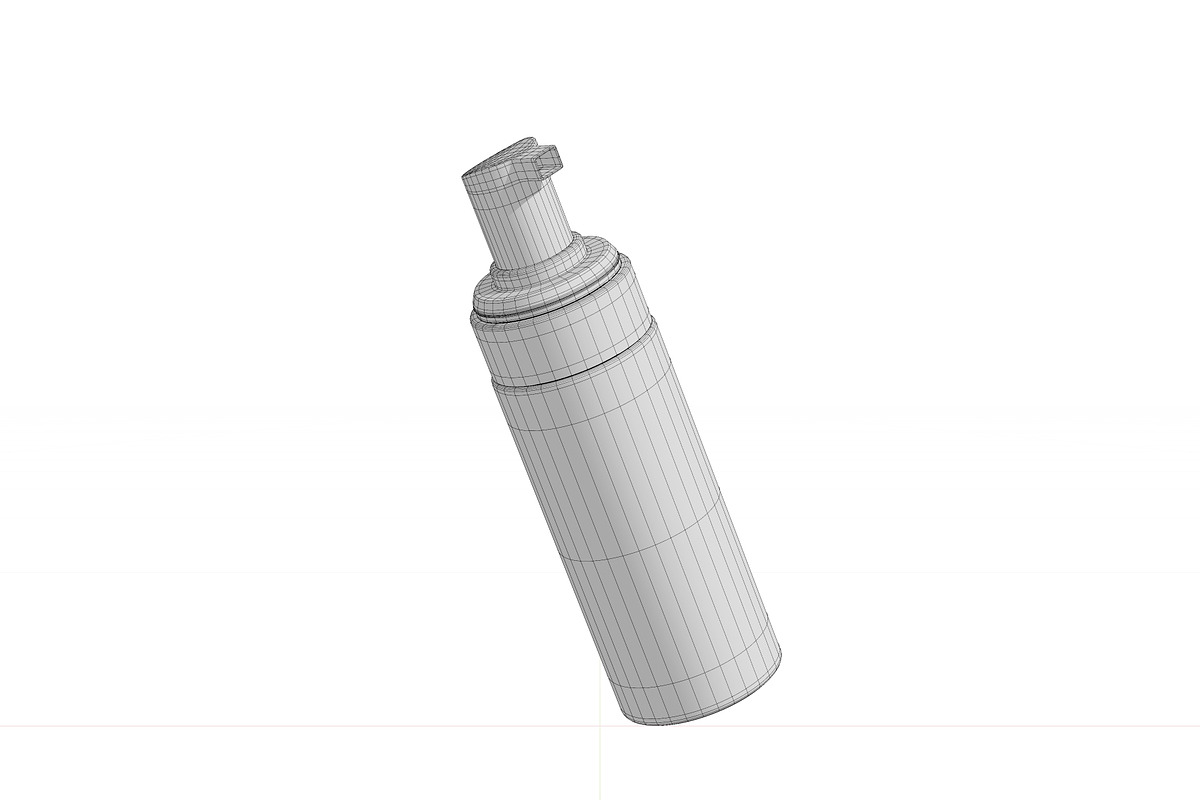 Foam Spray Bottle 3D Model, an Object 3D Model by Akebareee (Photo 4 of 8)