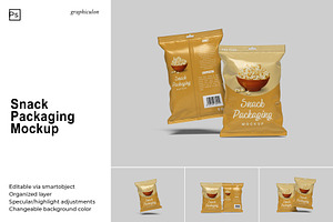 Snack Packaging Mockup