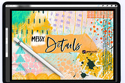 Procreate Brushes - Messy Details, a Brush Add-On by Li Zamperini (Thumbnail 1 of 10)