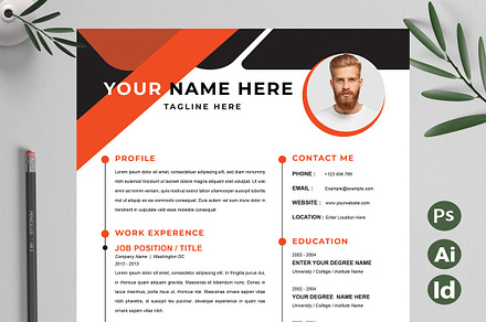 Simple CV Template, a Resume Template by Attractive Resume