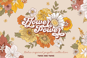 Flower Power - Retro Vectors