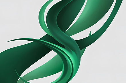 Green swirl abstract image, an Abstract Photo by ComfortQ