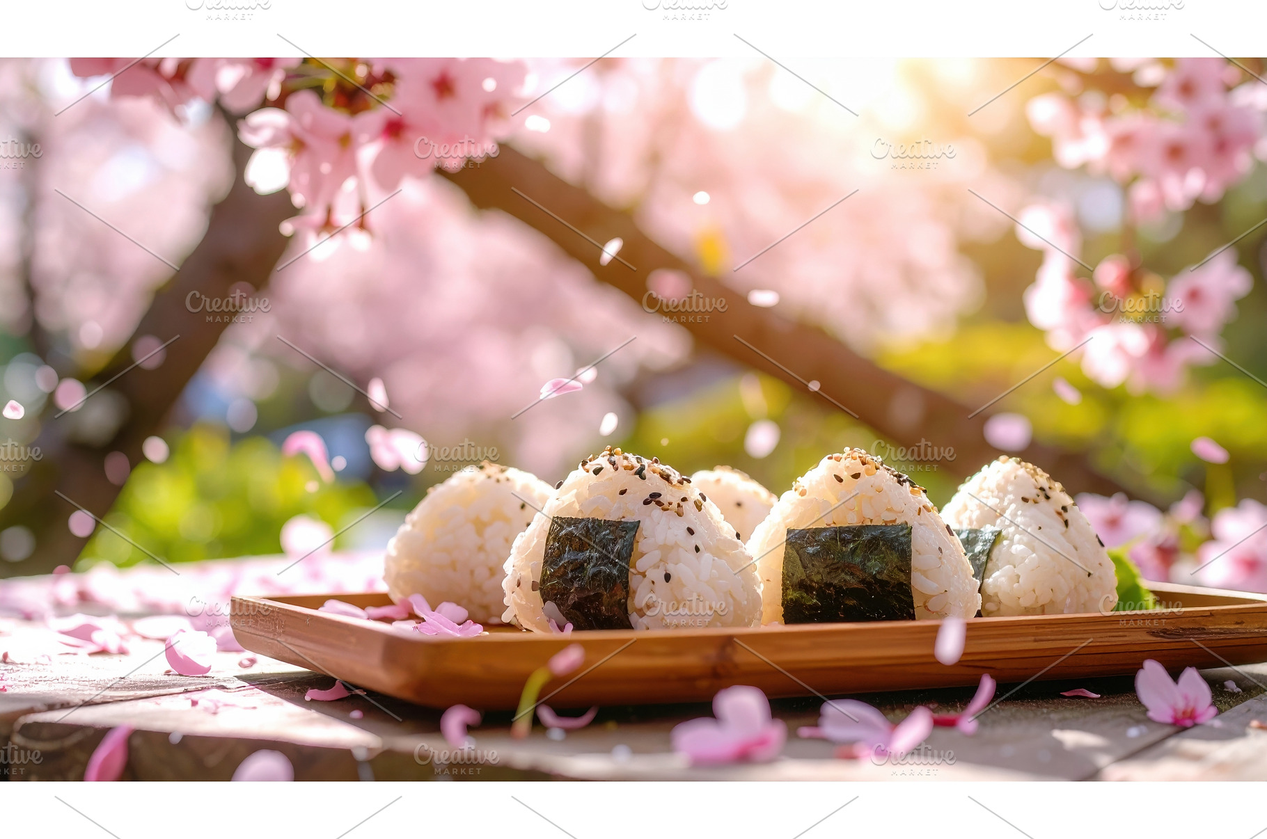 Japanese onigiri rice balls with, a Food & Drink Photo by Igor Tichonow