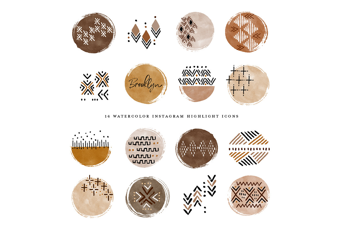 Watercolor Instagram Highlight Icons, an Icon by beatriceviyiwi