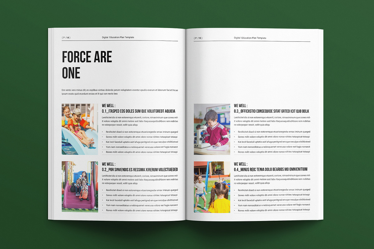 Digital Education Plan Template, a Brochure Template by E-Type (Photo 6 of 7)