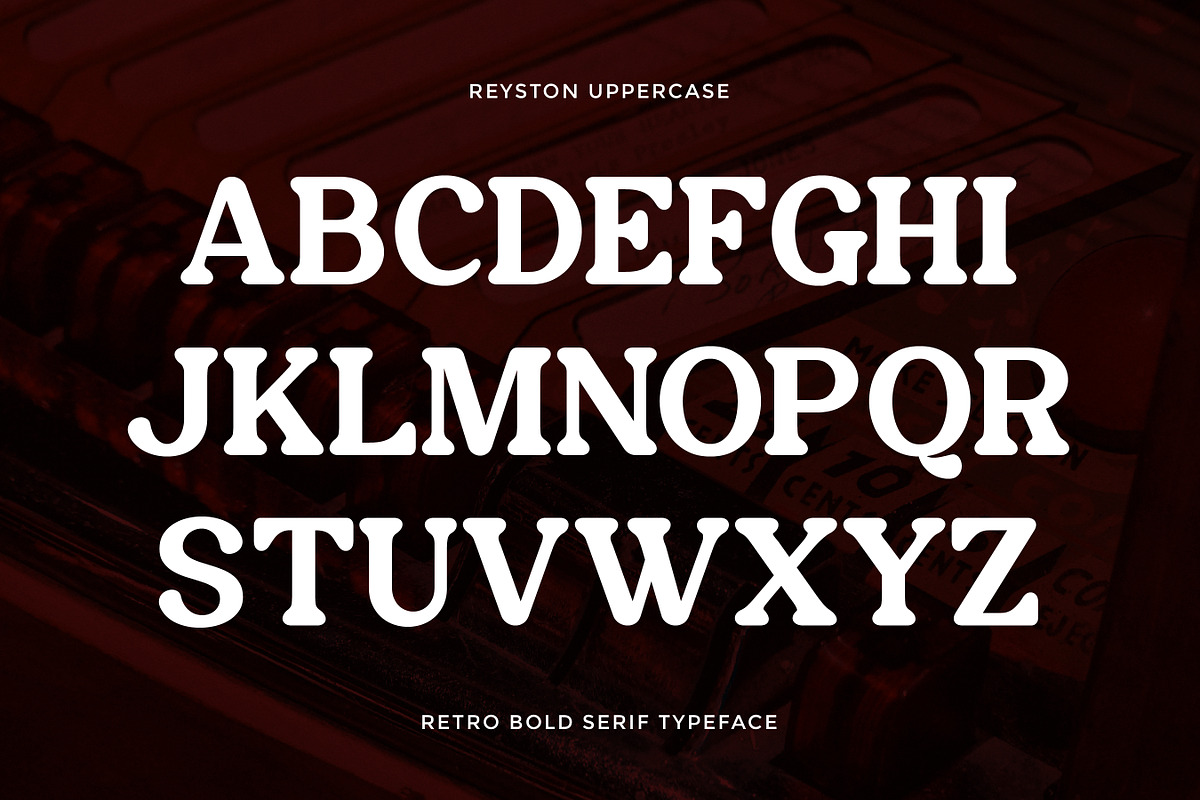 Reyston - Bold Retro Serif Font, a Serif Font by Flawless And Co (Photo 7 of 10)