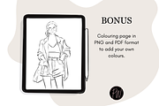 Fashion Girl 58 clipart png, an Illustration by Parinaz Wadia Design (Thumbnail 10 of 10)