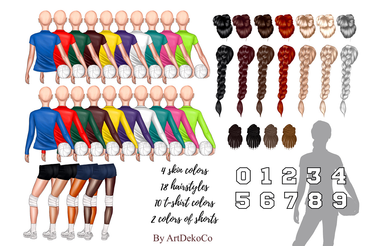 volleyball clipart, a Sport Illustration by DekoArt (Photo 2 of 5)