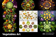 Vegetables Art - 63 images, a Food & Drink Photo by Handmadefont (Thumbnail 4 of 12)