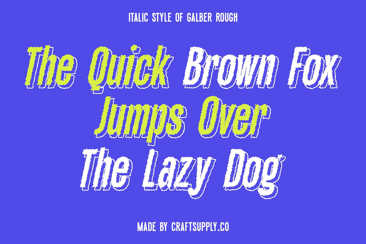 Galber Rough, a Sans Serif Font by Craft Supply Co. (Photo 2 of 8)