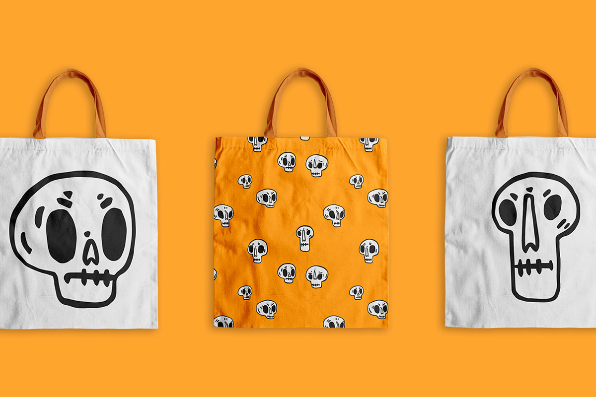 HALLOWEEN SKULLS 10 patterns, a Pattern Graphic by Ja Polina ArtShop (Photo 7 of 7)
