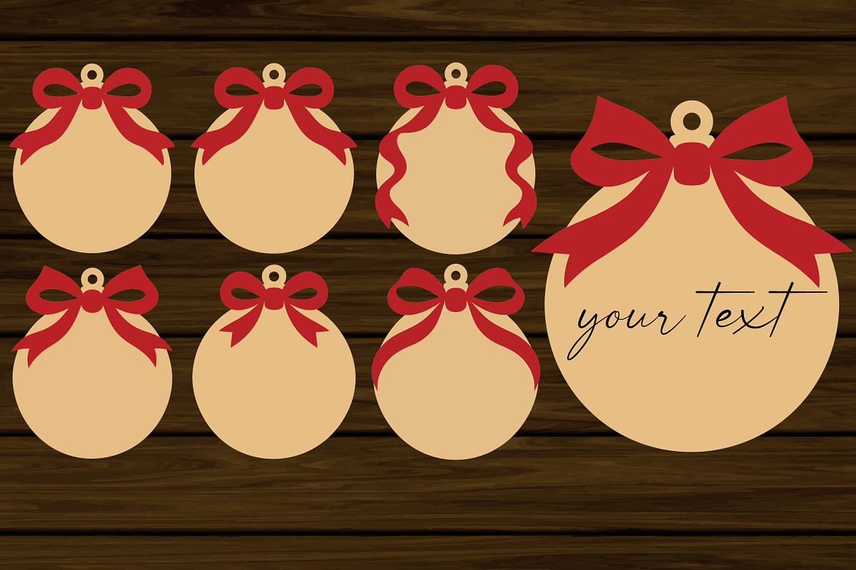 Blank Ribbon Ornament SVG File, an Object Graphic by Libby Wishes (Photo 2 of 3)