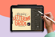 Procreate Lettering Template Grids, a Brush Add-On by The Pigeon Letters (Thumbnail 7 of 10)