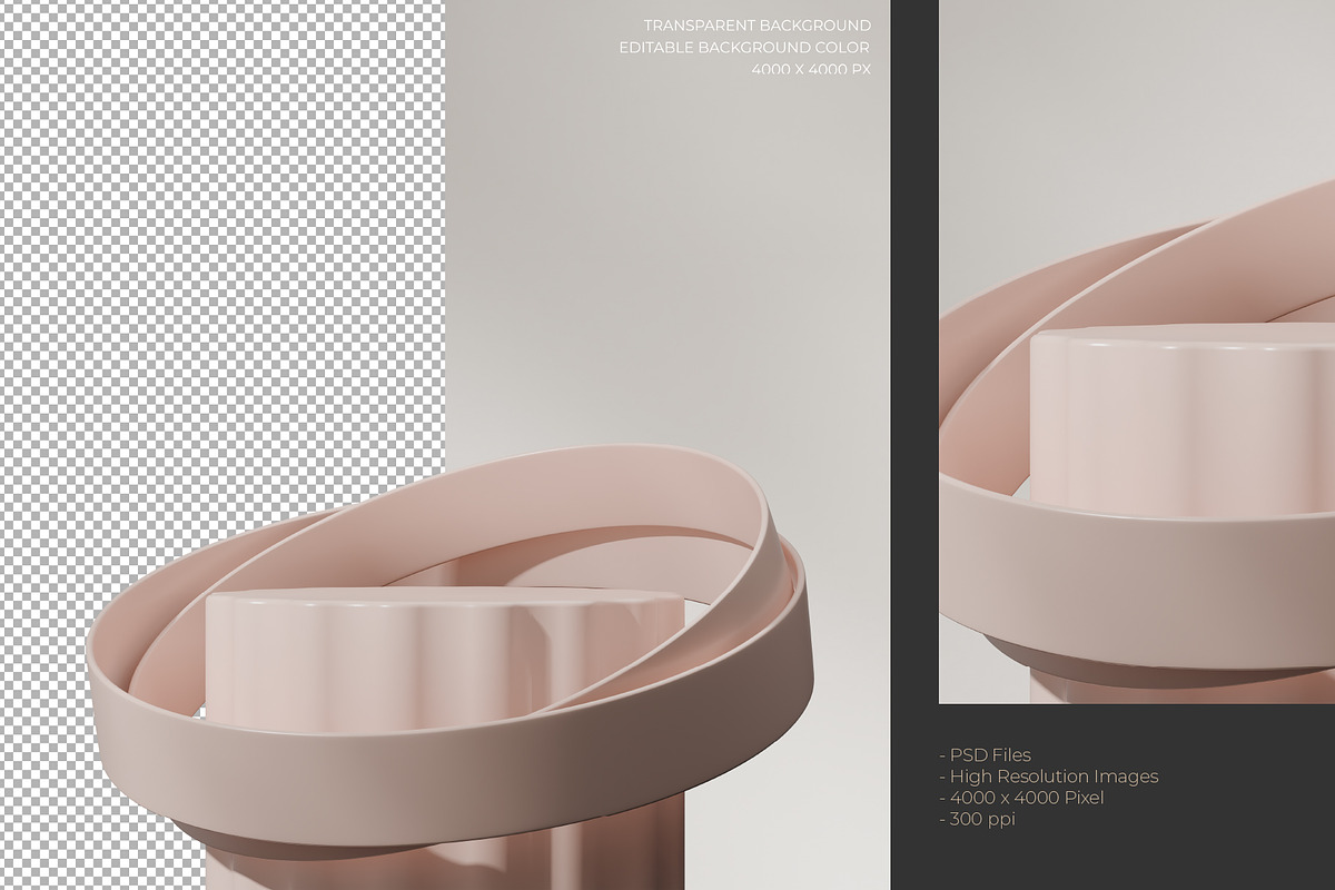 5 Podium with Transparent Background, a Background Graphic by faustudio (Photo 7 of 7)