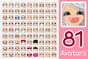 vector BIG avatars SET, a Templates & Theme by WINDmade (Thumbnail 22 of 40)