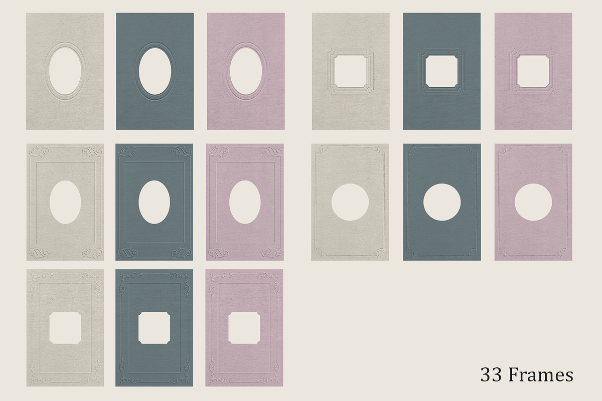 Embossed Paper Frames 33 PNG, an Object Graphic by Nonceni (Photo 10 of 10)