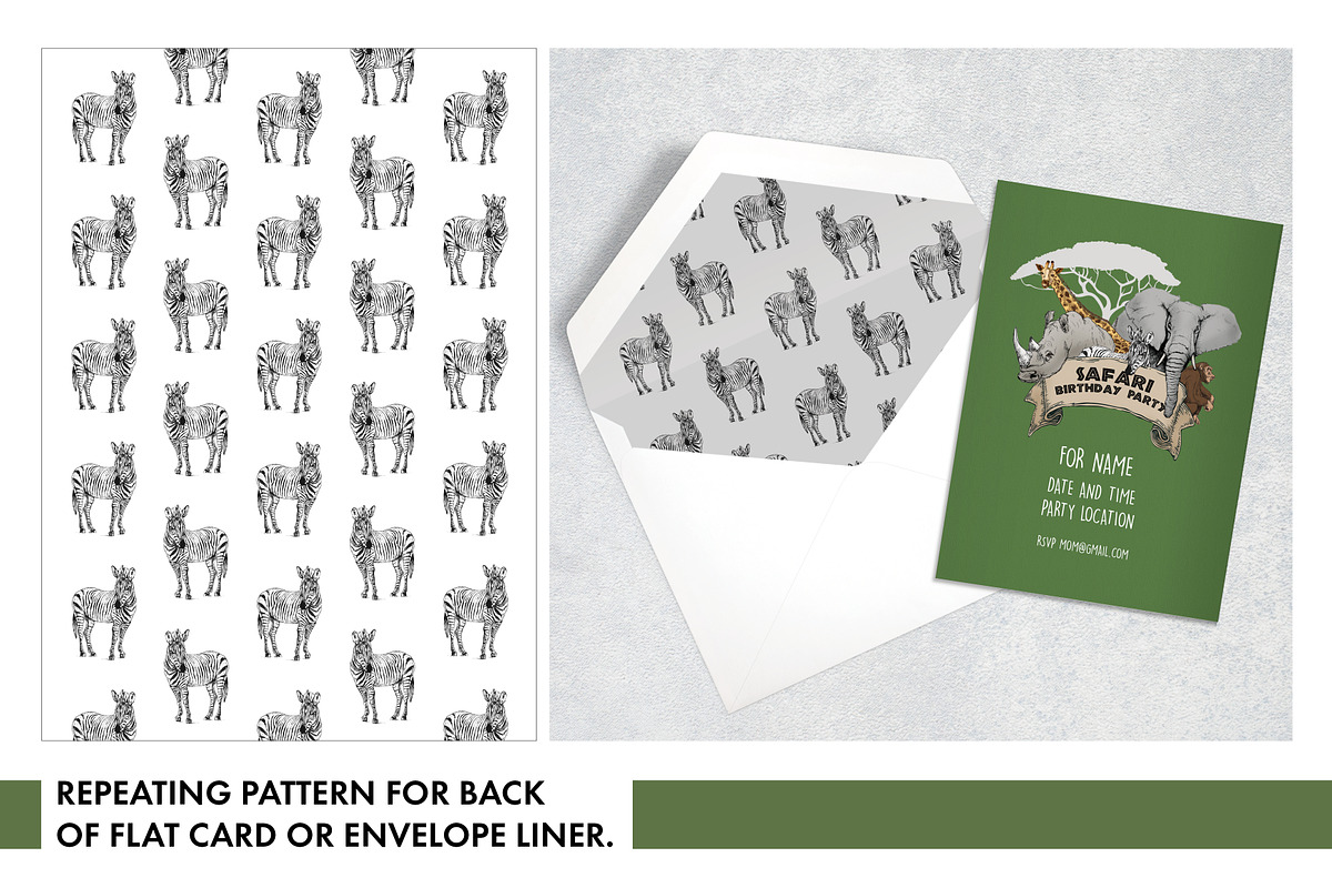 Safari Party Set, an Animal Illustration by Nancy Ingersoll (Photo 7 of 8)