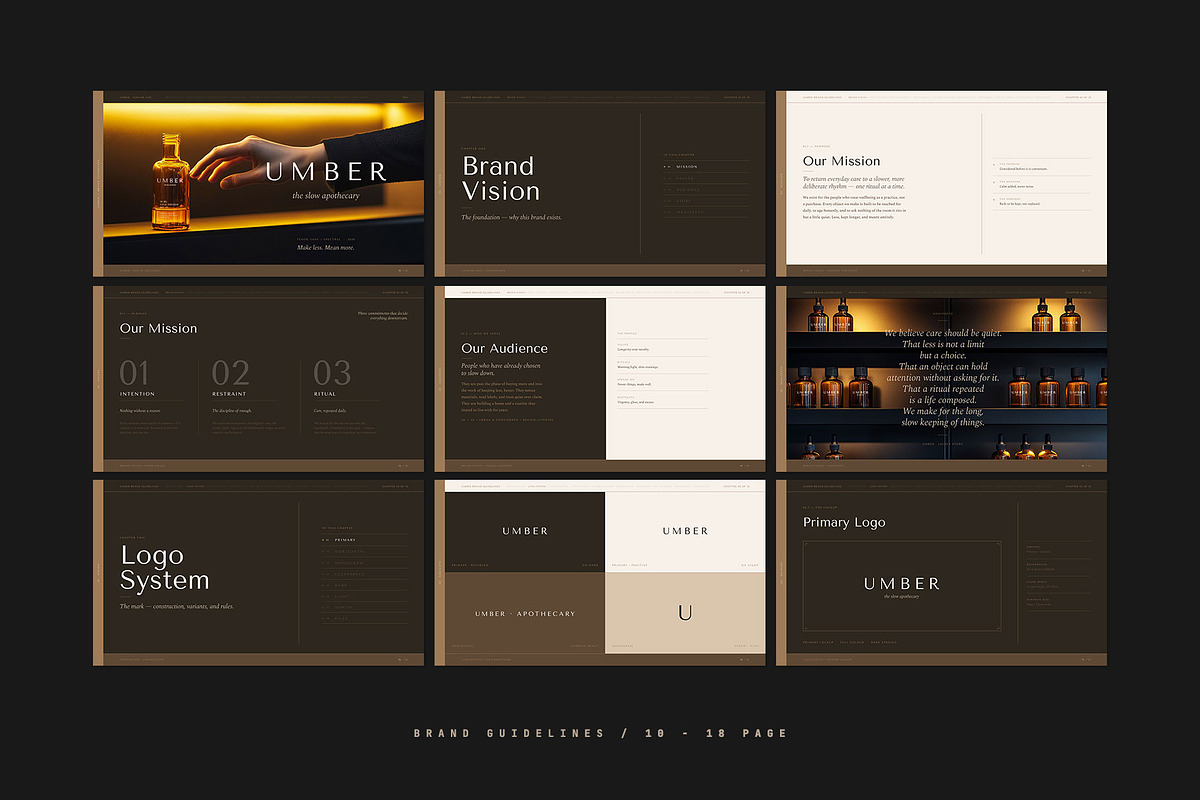UMBER / Brand Guidelines Template, a Presentation Template by Leleka.Store (Photo 10 of 20)