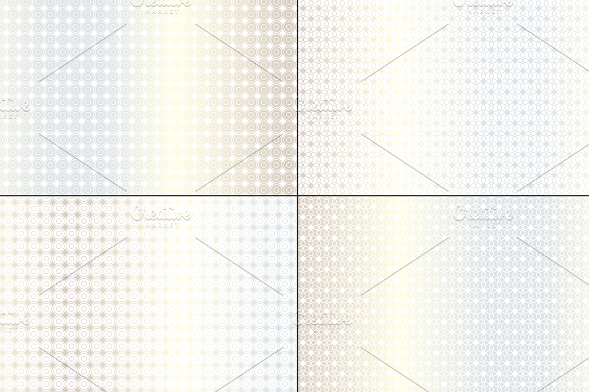 Small Silver Seamless Geometrics preview 5