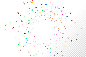 Colorful confetti vector, an Object Graphic by SaroStock