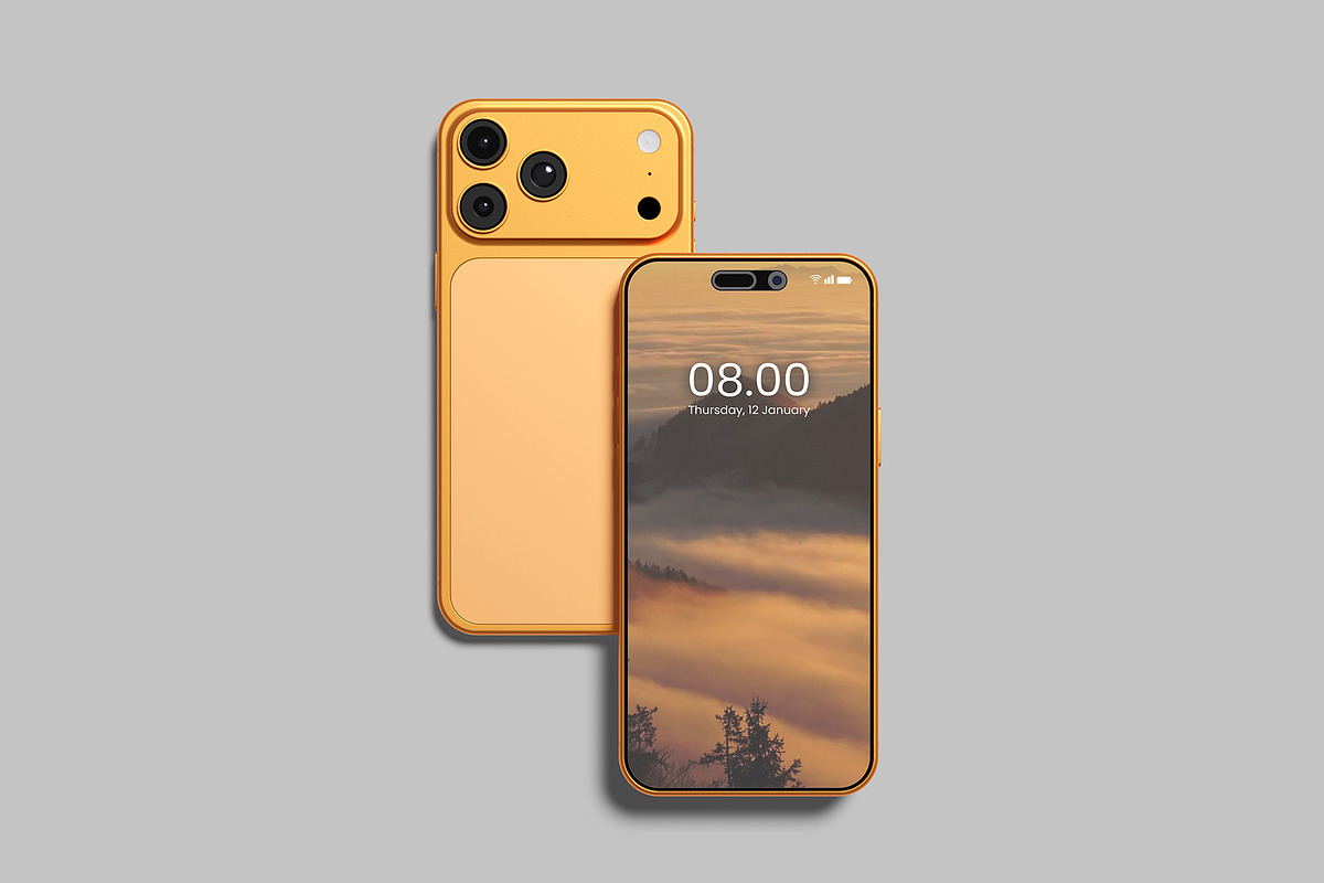 iPhone 17 Pro Max Mockup - 10 Scenes, an iPhone Mockup by Graphiculon (Photo 4 of 11)