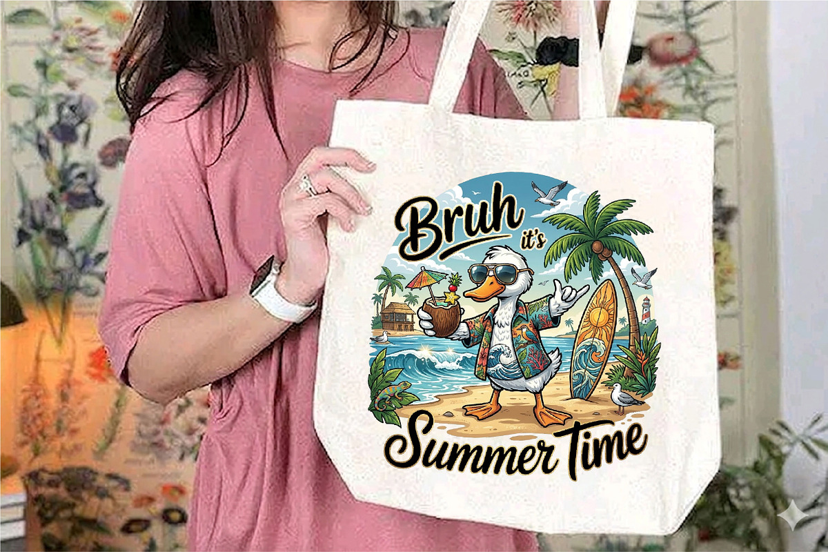 Bruh It's Summer Time PNG, Funny, an Illustration by Designking (Photo 4 of 4)