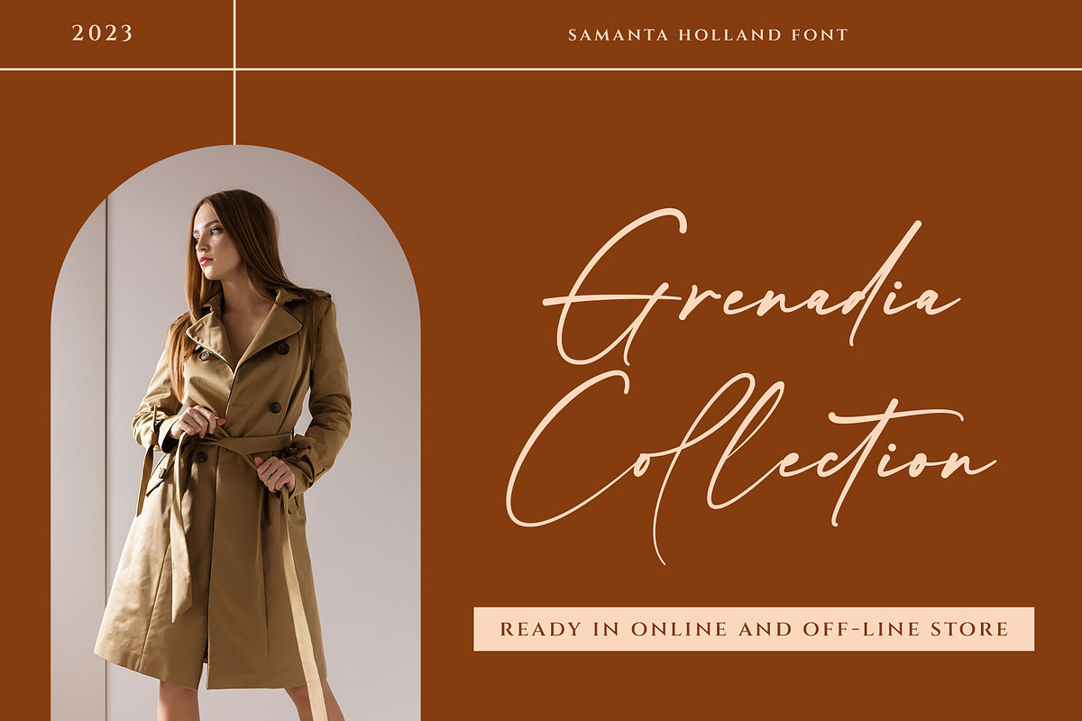 Samanta Holland Modern Signature, a Handwritten Font by RantautypeStudio (Photo 8 of 13)