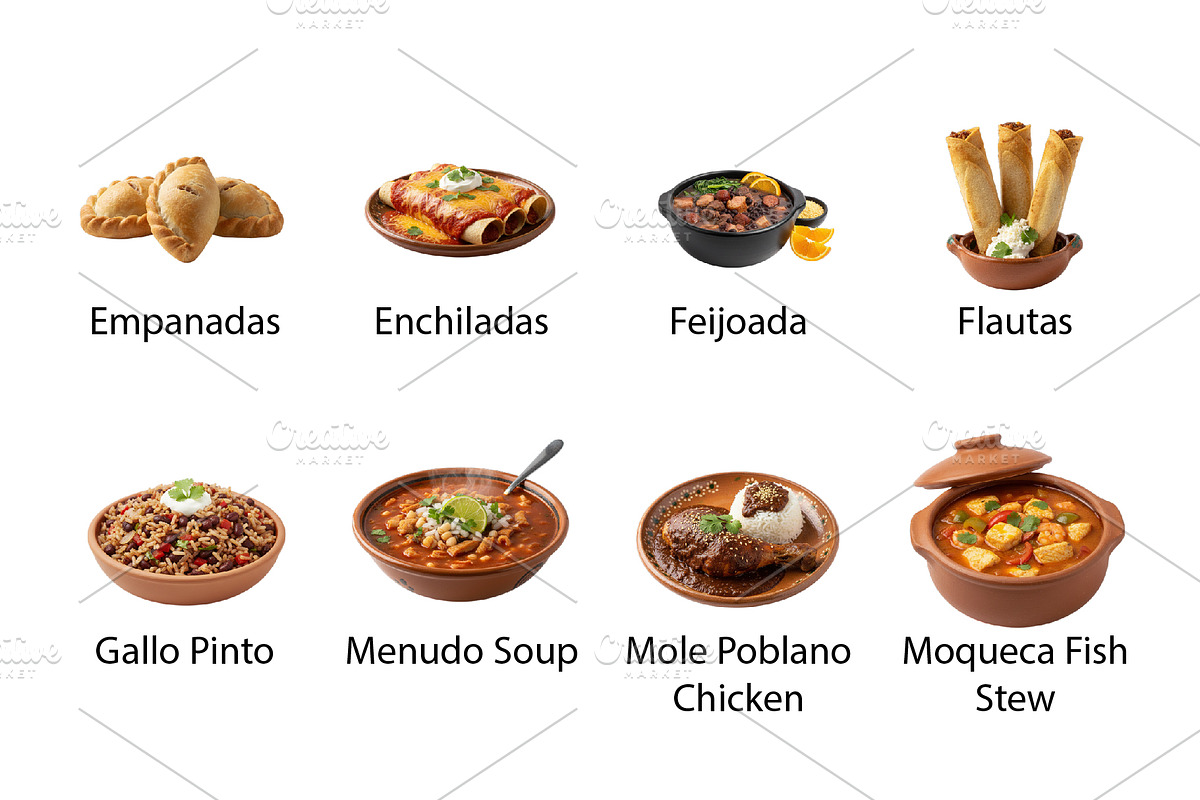Latina Mexican & South American -PNG, a Food Illustration by Nurlan's shop (Photo 4 of 5)