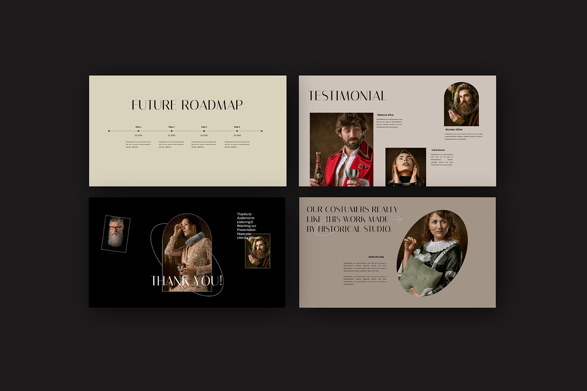 Historical Brand Google Slides, a Presentation Template by Dirtytemp Studio (Photo 10 of 10)