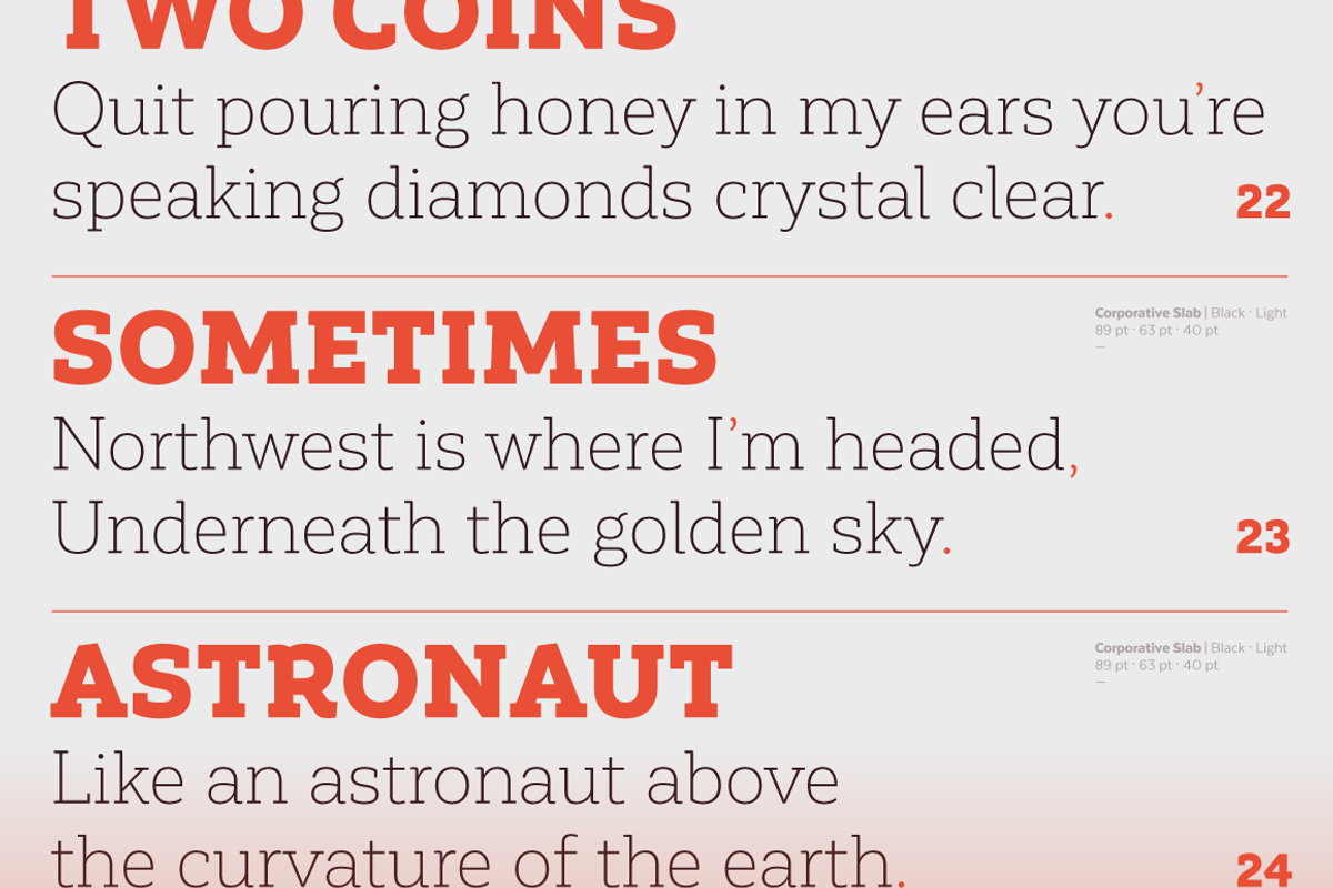 Corporative Slab - Family 50% off, a Slab Serif Font by Latinotype (Photo 12 of 15)