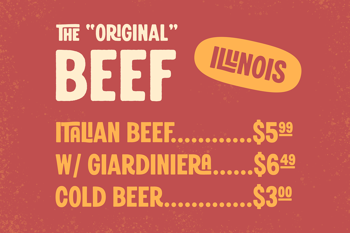 Free Lunch — Vintage lettering font, a Sans Serif Font by SimpleBits® (Photo 3 of 4)