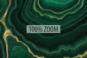 10 Malachite & Gold Mineral Textures