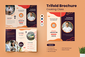 Cooking Class Trifold Brochure