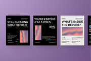 Analytics Report Instagram Post, a Social Media Template by SquidPixey (Thumbnail 2 of 6)